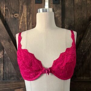 Victoria’s Secret Vintage Gold tag pink removable padding bra Sz-36B